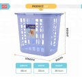 Customized plastic storage laundry basket with handle
